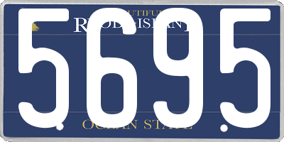 RI license plate 5695