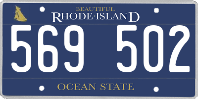 RI license plate 569502