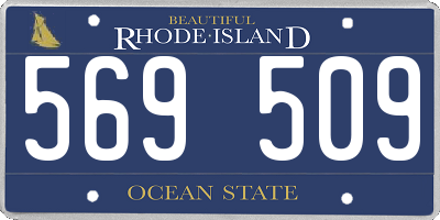 RI license plate 569509