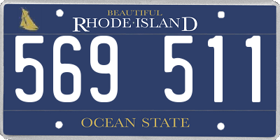 RI license plate 569511