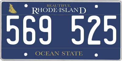 RI license plate 569525