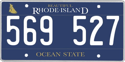 RI license plate 569527
