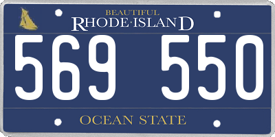 RI license plate 569550