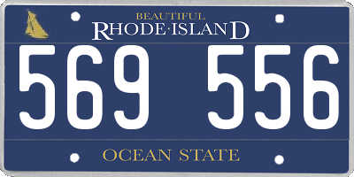 RI license plate 569556