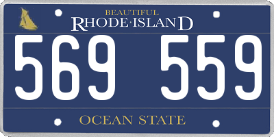 RI license plate 569559