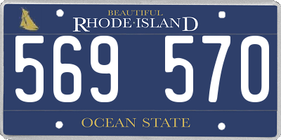 RI license plate 569570