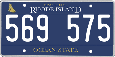 RI license plate 569575