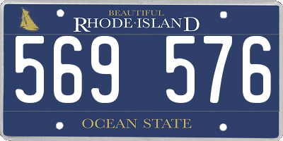 RI license plate 569576