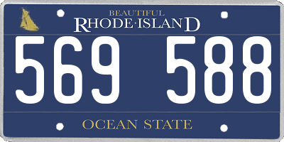 RI license plate 569588