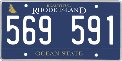 RI license plate 569591