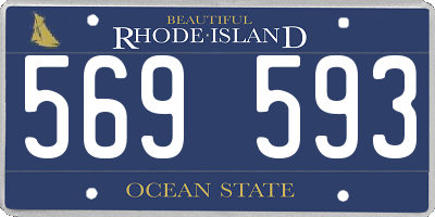 RI license plate 569593