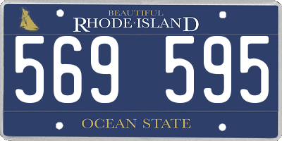 RI license plate 569595
