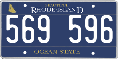 RI license plate 569596