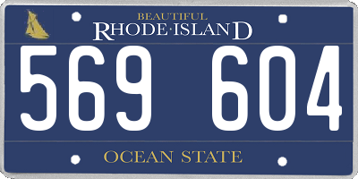RI license plate 569604