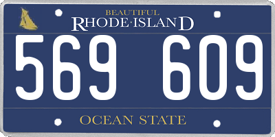 RI license plate 569609