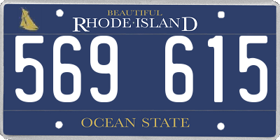 RI license plate 569615