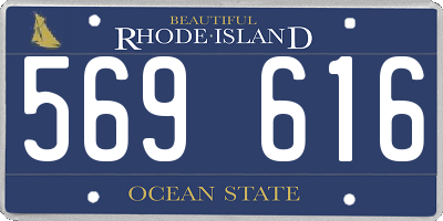 RI license plate 569616