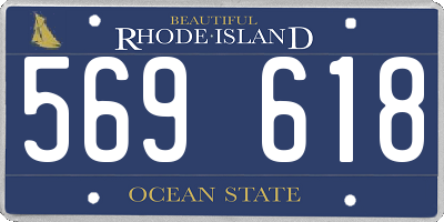 RI license plate 569618