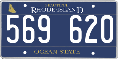 RI license plate 569620