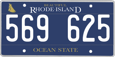 RI license plate 569625