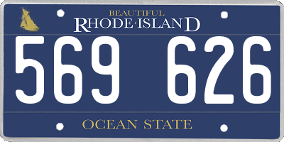 RI license plate 569626