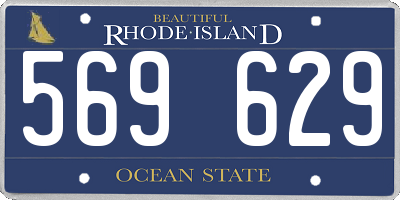 RI license plate 569629
