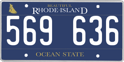RI license plate 569636
