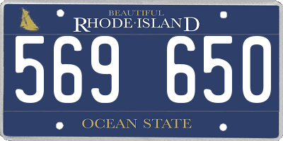RI license plate 569650