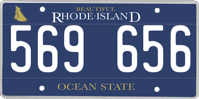 RI license plate 569656