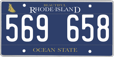 RI license plate 569658