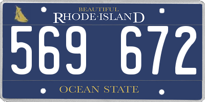 RI license plate 569672