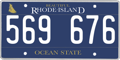 RI license plate 569676