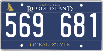 RI license plate 569681