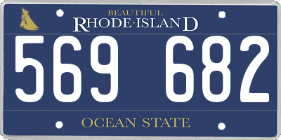 RI license plate 569682