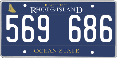 RI license plate 569686