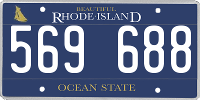 RI license plate 569688