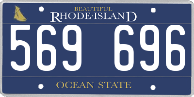 RI license plate 569696
