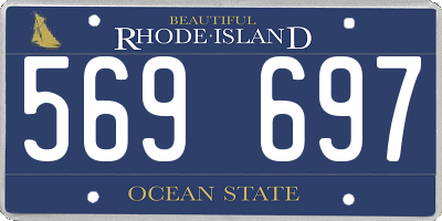 RI license plate 569697