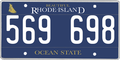 RI license plate 569698