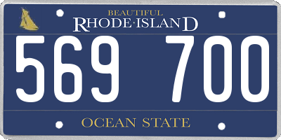 RI license plate 569700
