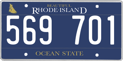 RI license plate 569701