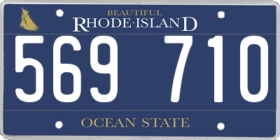 RI license plate 569710
