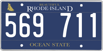RI license plate 569711