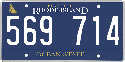 RI license plate 569714