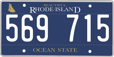 RI license plate 569715