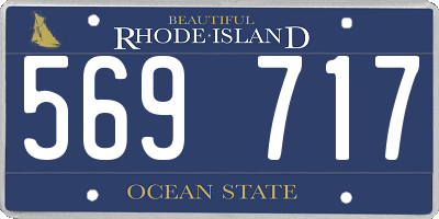RI license plate 569717