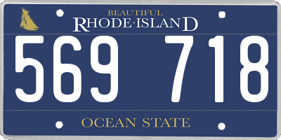 RI license plate 569718