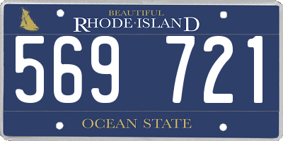 RI license plate 569721