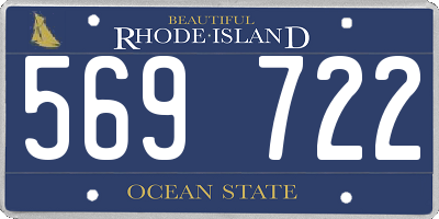 RI license plate 569722