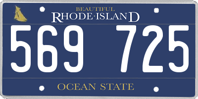 RI license plate 569725